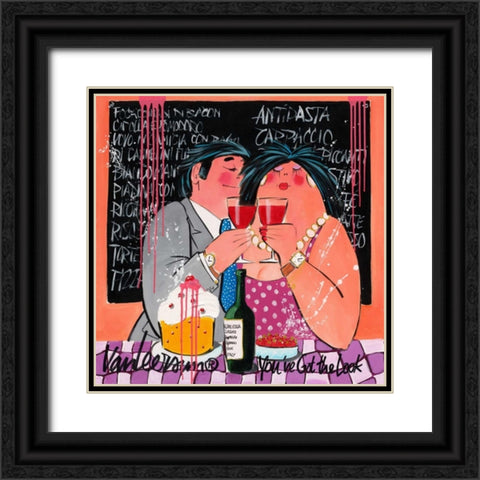 You got the look Black Ornate Wood Framed Art Print with Double Matting by van Leersum, El