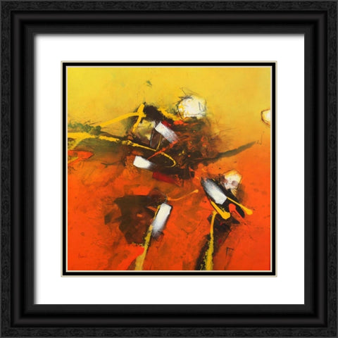 Brainflash Black Ornate Wood Framed Art Print with Double Matting by Hansl, Alfred