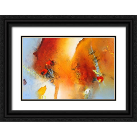 Spuren in die Zukunft Black Ornate Wood Framed Art Print with Double Matting by Hansl, Alfred