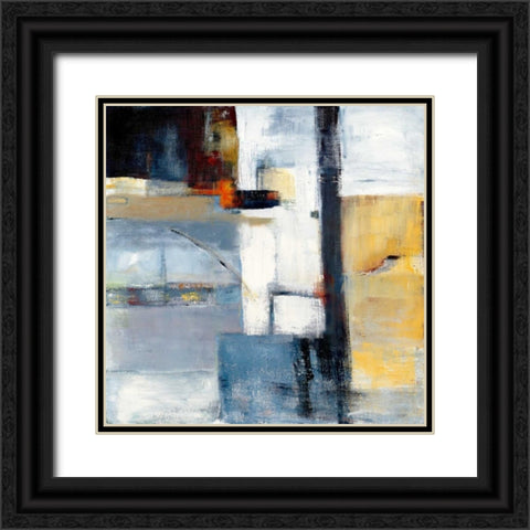 Colorfield III Black Ornate Wood Framed Art Print with Double Matting by Danckaert, Bea