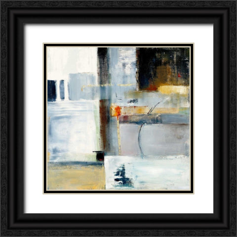 Colorfield IV Black Ornate Wood Framed Art Print with Double Matting by Danckaert, Bea