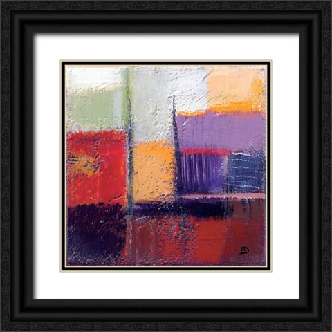 Violet Statics I Black Ornate Wood Framed Art Print with Double Matting by Danckaert, Bea