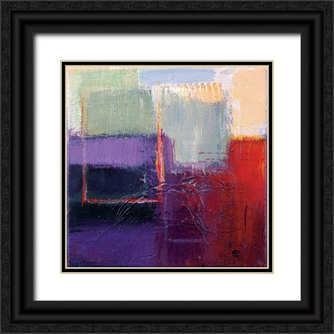 Violet Statics II Black Ornate Wood Framed Art Print with Double Matting by Danckaert, Bea