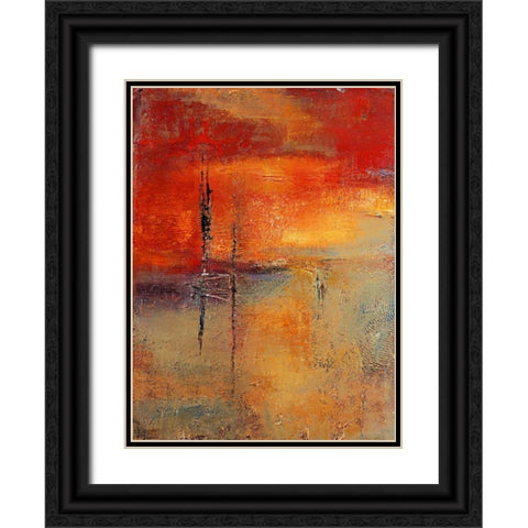 In the distance Black Ornate Wood Framed Art Print with Double Matting by Danckaert, Bea