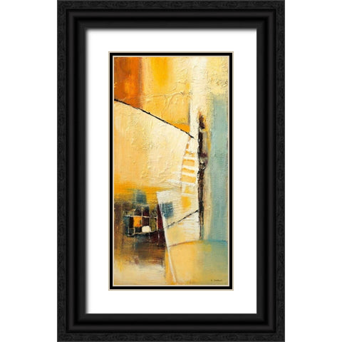 Bridge across 2 Black Ornate Wood Framed Art Print with Double Matting by Danckaert, Bea
