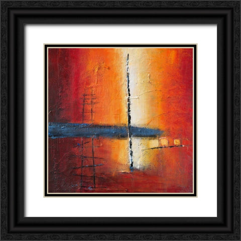 Sunbeam on Water Black Ornate Wood Framed Art Print with Double Matting by Danckaert, Bea