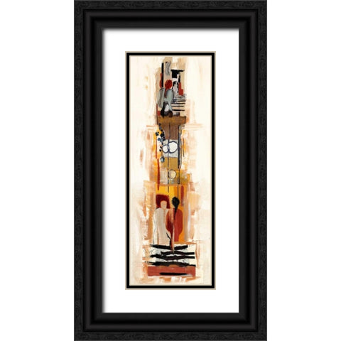 Begegnungen I Black Ornate Wood Framed Art Print with Double Matting by Bonciani, Celina