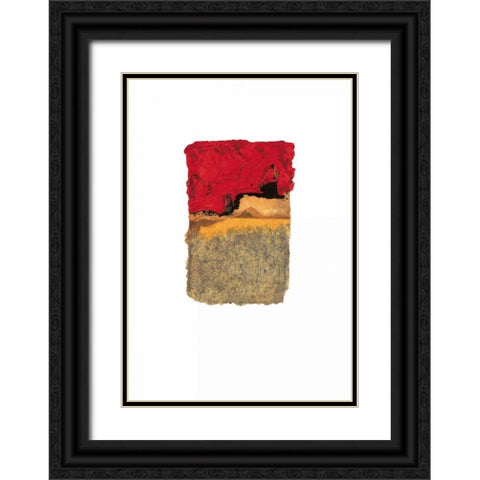 African Memory II Black Ornate Wood Framed Art Print with Double Matting by Heinrich, Christian