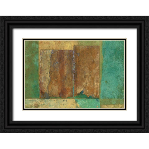 Flussteppich II Black Ornate Wood Framed Art Print with Double Matting by Heinrich, Christian