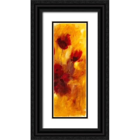 Farbklange I Black Ornate Wood Framed Art Print with Double Matting by Ohland, Christa