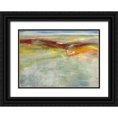 Weites Land I Black Ornate Wood Framed Art Print with Double Matting by Ohland, Christa