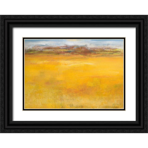 Weites Land II Black Ornate Wood Framed Art Print with Double Matting by Ohland, Christa
