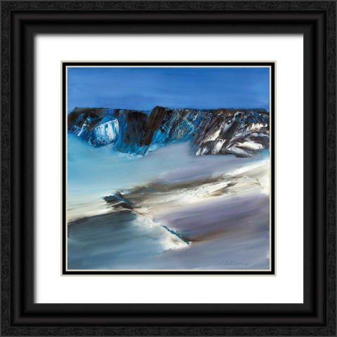 Eislandschaft II Black Ornate Wood Framed Art Print with Double Matting by Rosskamp, Conny