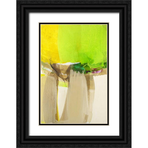 Green Field  Black Ornate Wood Framed Art Print with Double Matting by Ruttkau,El