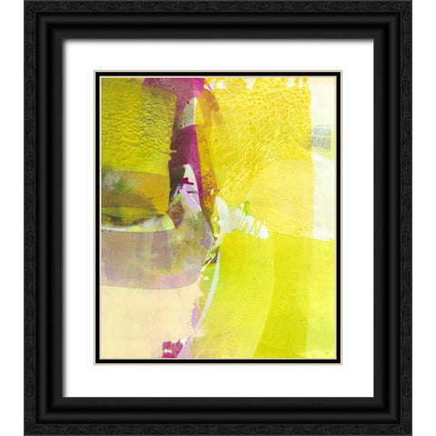 Light Green Fields Black Ornate Wood Framed Art Print with Double Matting by Witt, El