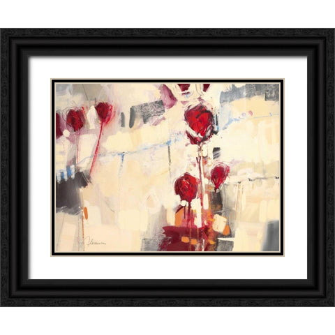 Tulpentanz I Black Ornate Wood Framed Art Print with Double Matting by Cusumano, Francesco