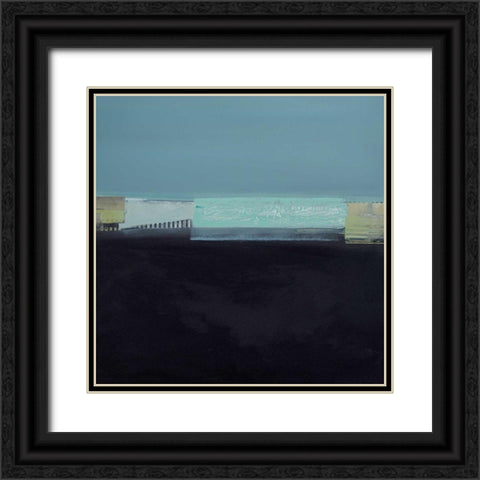 Blu II Black Ornate Wood Framed Art Print with Double Matting by Cusumano, Francesco