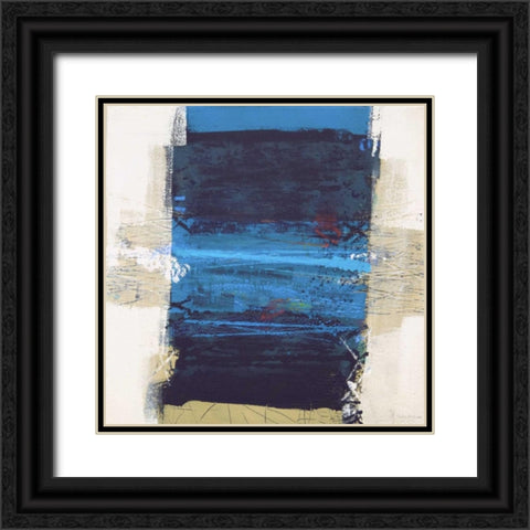 Acqua I Black Ornate Wood Framed Art Print with Double Matting by Cusumano, Francesco