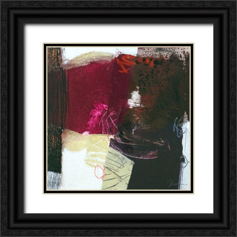 Sfondo II Black Ornate Wood Framed Art Print with Double Matting by Cusumano, Francesco