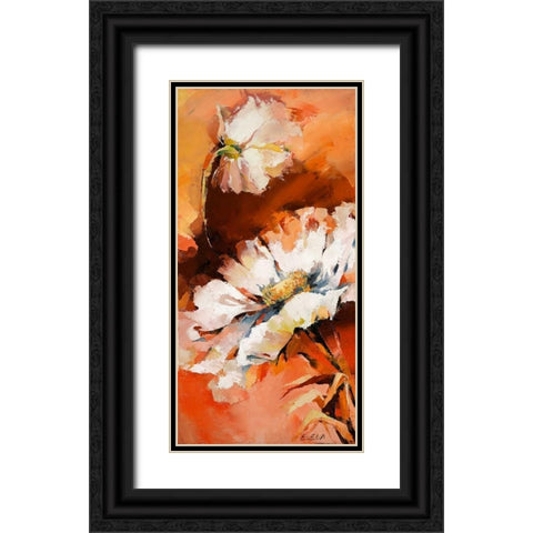 Anemonen II Black Ornate Wood Framed Art Print with Double Matting by Filatov, Elena