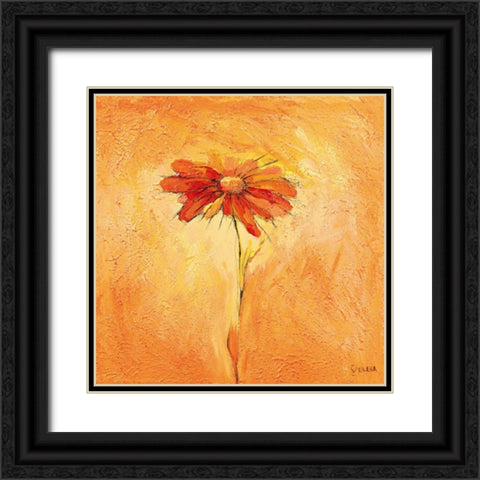 Fiore 2 Black Ornate Wood Framed Art Print with Double Matting by Filatov, Elena