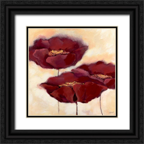 Mohn in Milch II Black Ornate Wood Framed Art Print with Double Matting by Filatov, Elena