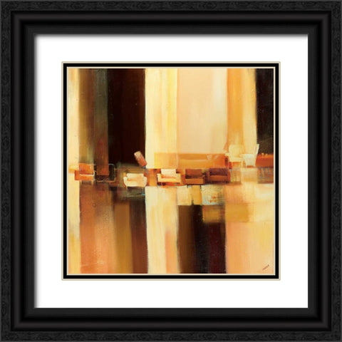 Sit-In II Black Ornate Wood Framed Art Print with Double Matting by Filatov, Elena