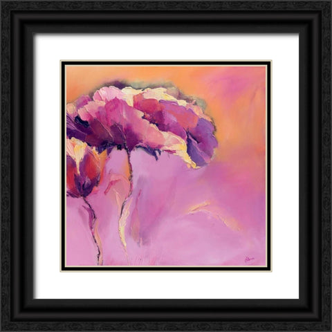 Candy Mohn I Black Ornate Wood Framed Art Print with Double Matting by Filatov, Elena