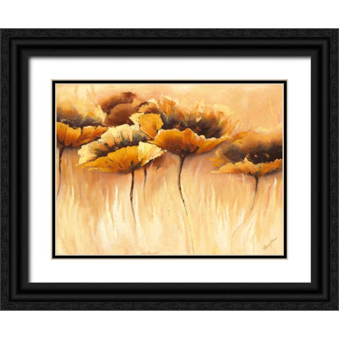 Samt Symphonie Black Ornate Wood Framed Art Print with Double Matting by Filatov, Elena