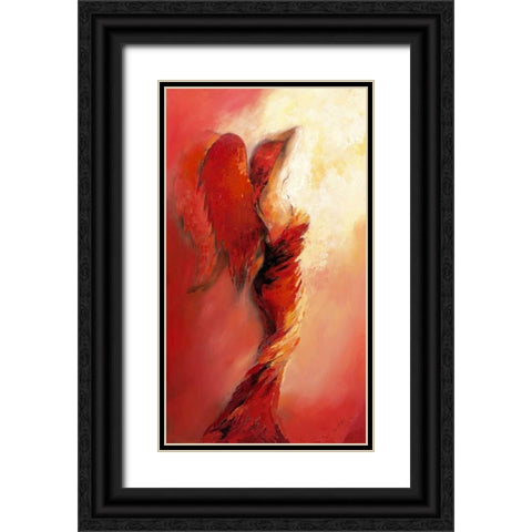 Engel I Black Ornate Wood Framed Art Print with Double Matting by Filatov, Elena