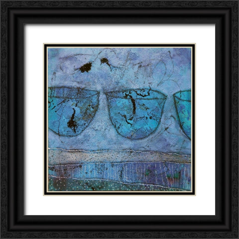 Alles in Blau Black Ornate Wood Framed Art Print with Double Matting by Schmalzl, Franziska