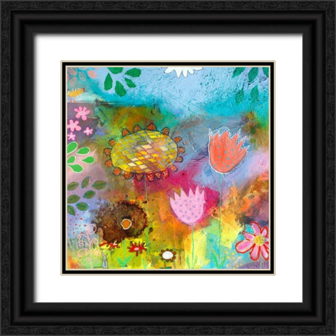 Goldkehlchen Teil I Black Ornate Wood Framed Art Print with Double Matting by Schmalzl, Franziska