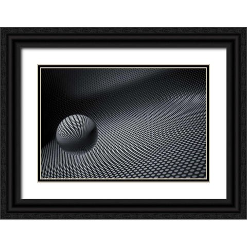 Glaskugelspiel I Black Ornate Wood Framed Art Print with Double Matting by Rossmeissl, Gerhard