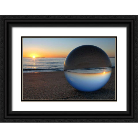 Lichterstimmung Black Ornate Wood Framed Art Print with Double Matting by Rossmeissl, Gerhard