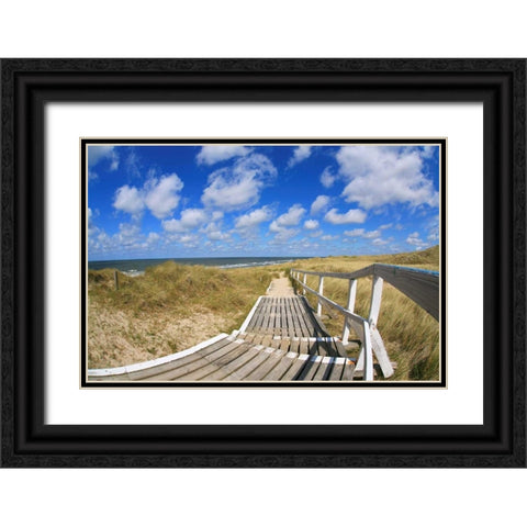 Sylt III Black Ornate Wood Framed Art Print with Double Matting by Rossmeissl, Gerhard
