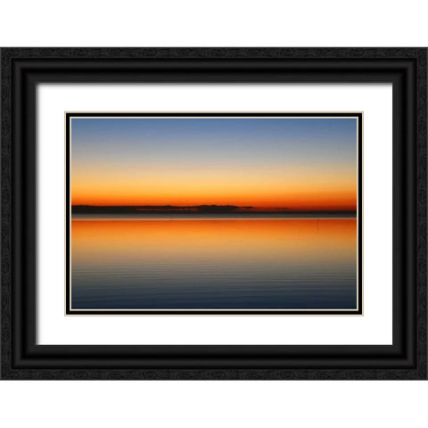 Horizont Black Ornate Wood Framed Art Print with Double Matting by Rossmeissl, Gerhard