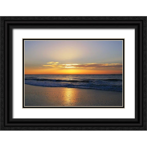 Horizont and Licht II Black Ornate Wood Framed Art Print with Double Matting by Rossmeissl, Gerhard