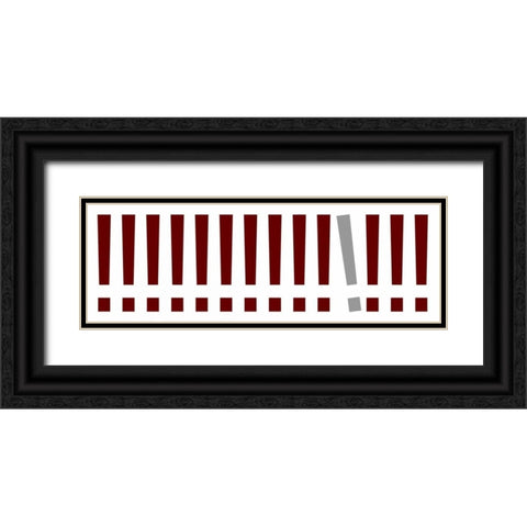 The Signs Panorama I Black Ornate Wood Framed Art Print with Double Matting by Rossmeissl, Gerhard