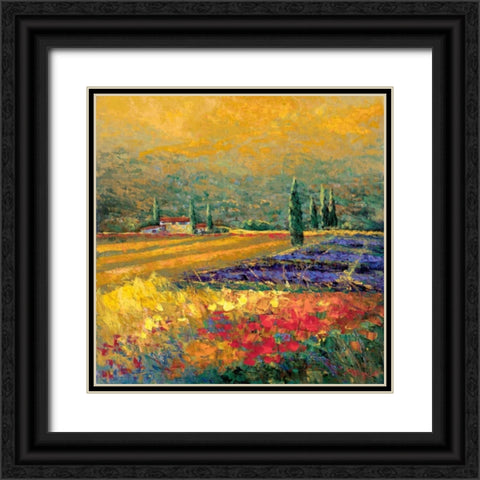 Toskana II Black Ornate Wood Framed Art Print with Double Matting by Madjid