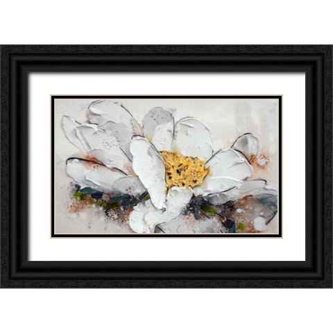 Nevicata Black Ornate Wood Framed Art Print with Double Matting by Beletti, Nicole