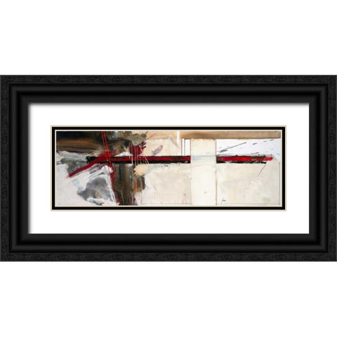 Dabei uberkam mich die Lust Black Ornate Wood Framed Art Print with Double Matting by Mayer, Norbert