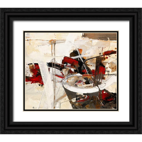 Im Fuhlen das Sein Black Ornate Wood Framed Art Print with Double Matting by Mayer, Norbert