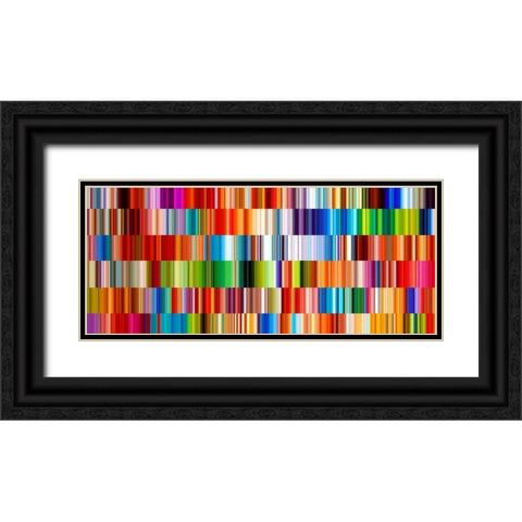 Lichtlinien 16 Black Ornate Wood Framed Art Print with Double Matting by Klipp, Ortwin