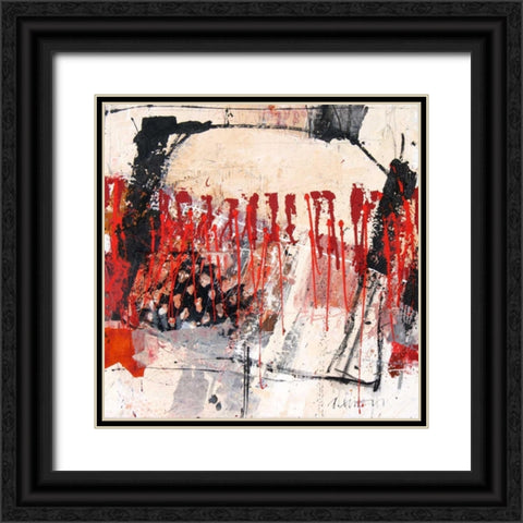 Pulsierend Black Ornate Wood Framed Art Print with Double Matting by Suess, Robert