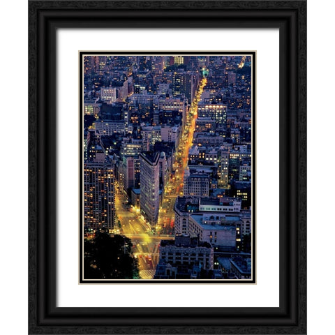 Flat light Black Ornate Wood Framed Art Print with Double Matting by Reis, Thomas