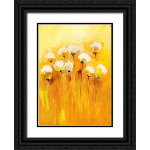 Summerfields II Black Ornate Wood Framed Art Print with Double Matting by Strunk, Anne L.