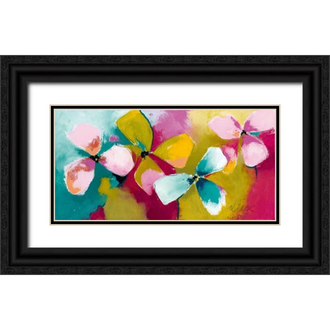 Melody III Black Ornate Wood Framed Art Print with Double Matting by Strunk, Anne L.