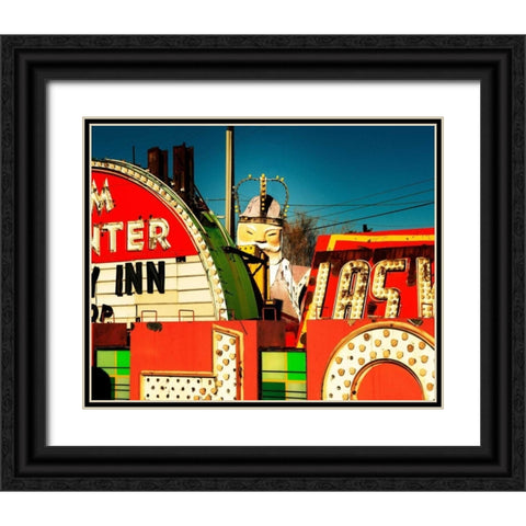 The King Black Ornate Wood Framed Art Print with Double Matting by Stalowy, John