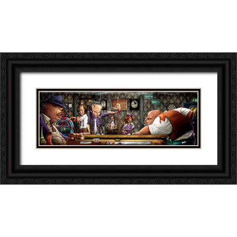 Gangs Black Ornate Wood Framed Art Print with Double Matting by Alvez, A. - Perez, A.