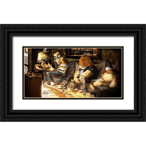 Video Game Black Ornate Wood Framed Art Print with Double Matting by Alvez, A. - Perez, A.